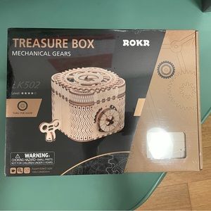 ROKR treasure box wooden 3D puzzle building blocks
